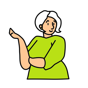 Illustrated portrait for Peggy