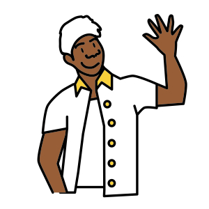 Illustrated portrait for Tane