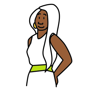 Illustrated portrait for Mahalia