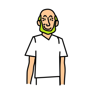 Illustrated portrait for Roger