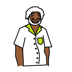 Illustrated portrait for Sione